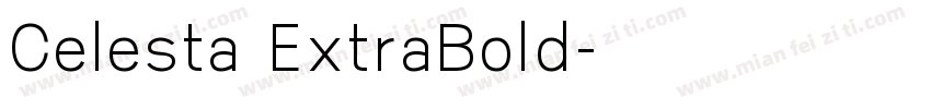Celesta ExtraBold字体转换